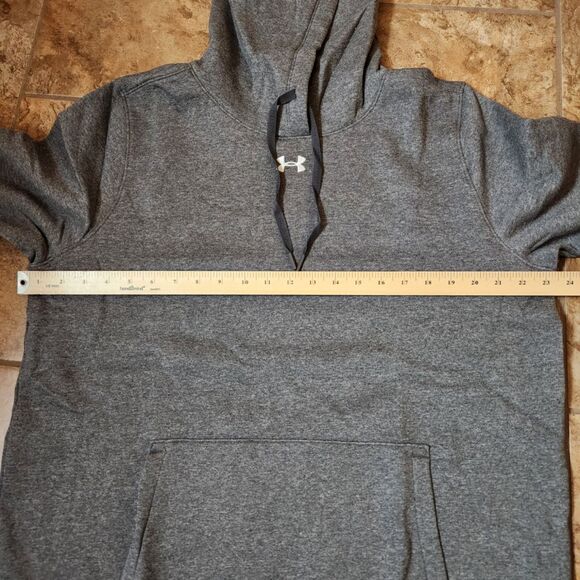 Under Armour Hustle Hoodie – Women’s XL Pullover | Dark Gray Fleece | NWT - Picture 8 of 11